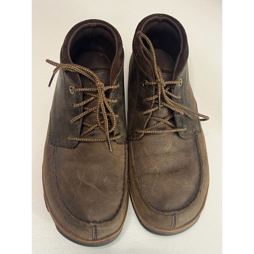 Olukai Hamakua Men's Chukka Boot US 10.5 M Brown Leather Lace-Up Boot Comfort